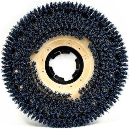 THE MALISH CORPORATION Malish 18" Clean Grit‚Ñ¢ General Purpose Scrub Brush w/Univ Clutch Plate, Blue 816518NP